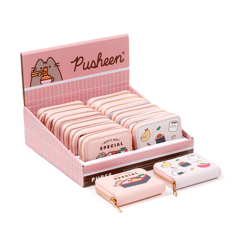Portafoglio con cerniera Pusheen Cat, Sushi Club,
